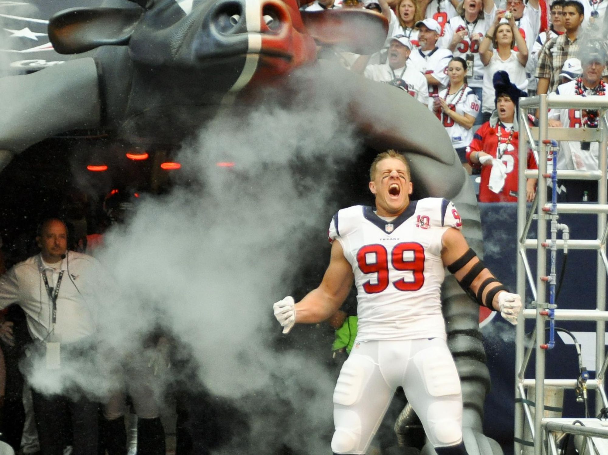 J.J. Watt Texans Bull