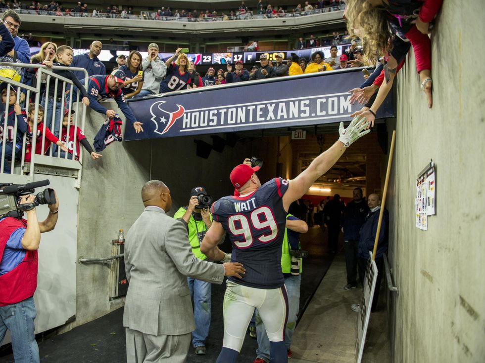 J.J. Watt Texans tunnel