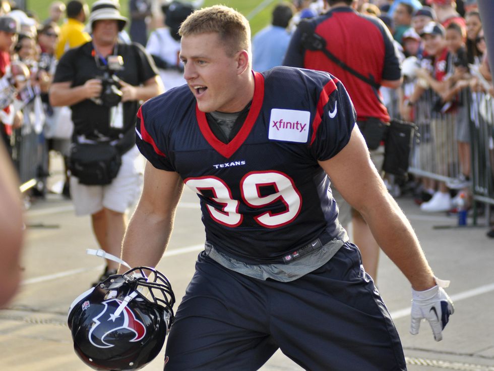 J.J. Watt training camp