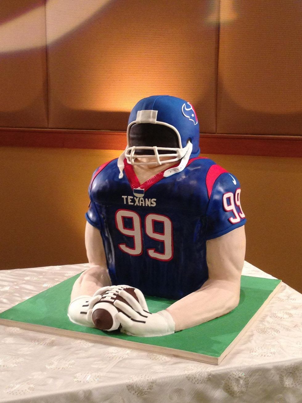 J.J. Watt, wedding cake, February 2013
