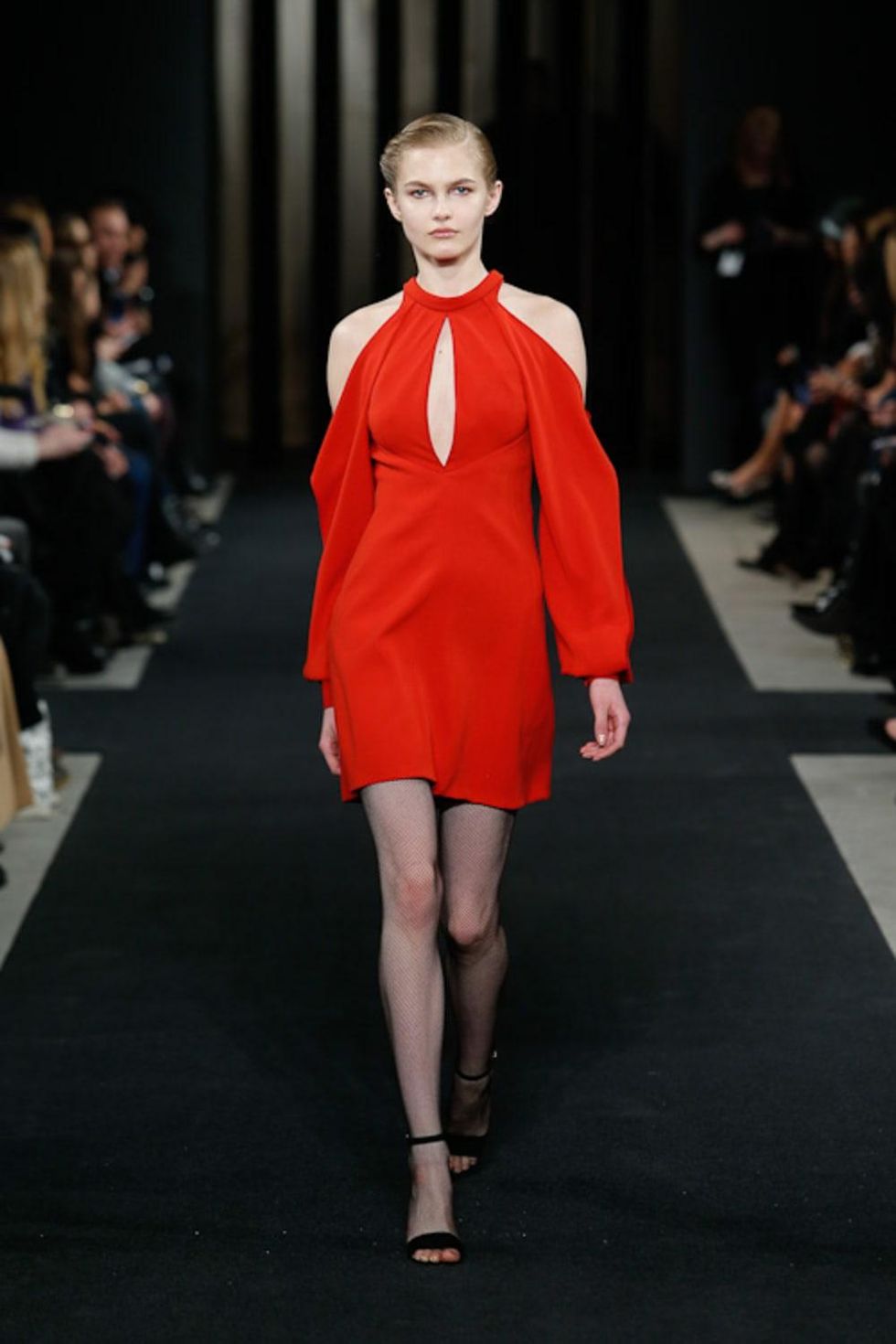J Mendel fall 2015 collection red dress