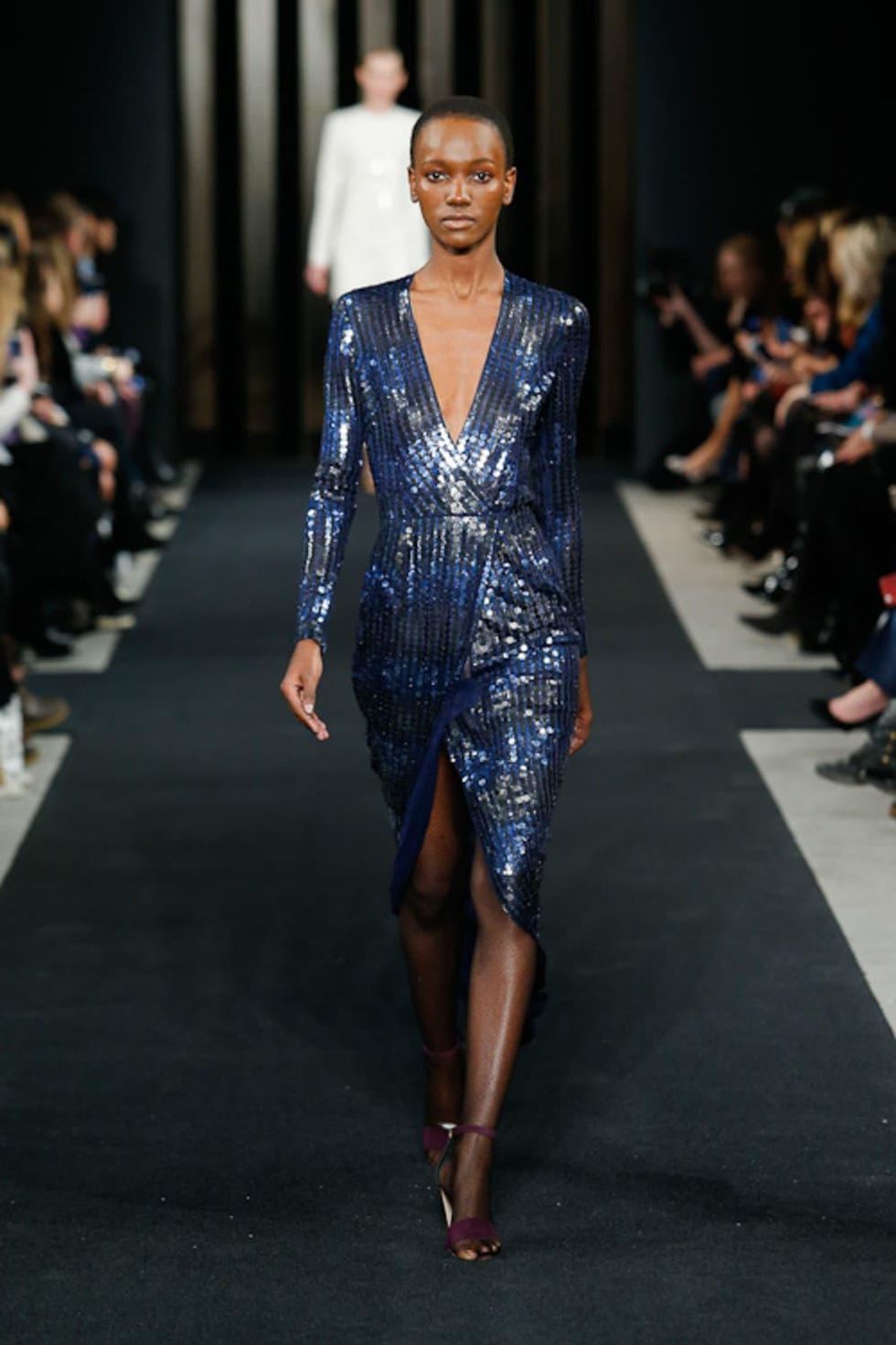 J Mendel fall 2015 collection sequined dress