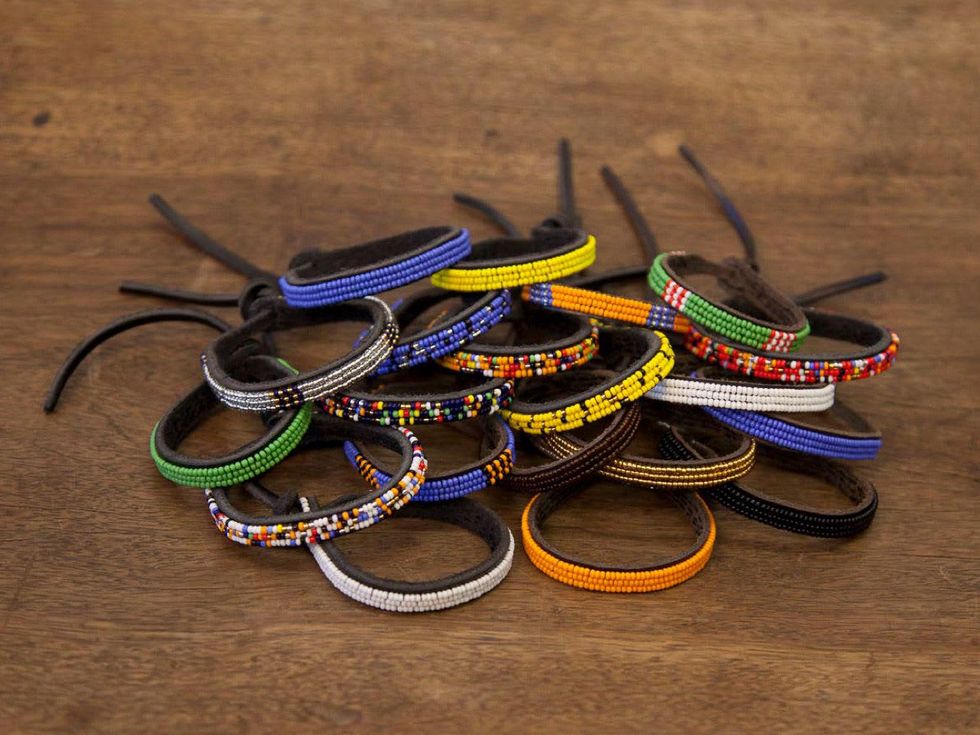 J. Silver, Chan Luu jewelry designers bracelets on table