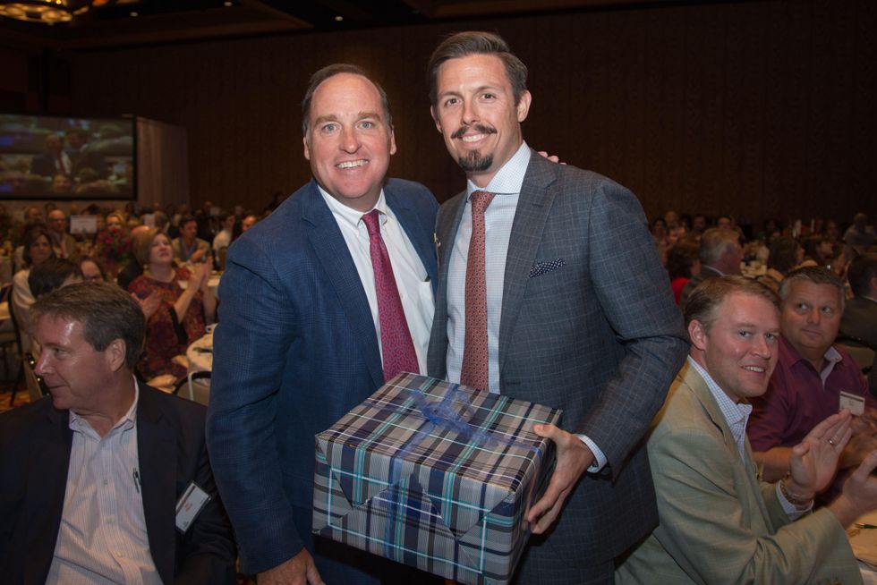 Jack Daniel, left, and Lad Rack at the Council on Alcohol and Drugs luncheon May 2014
