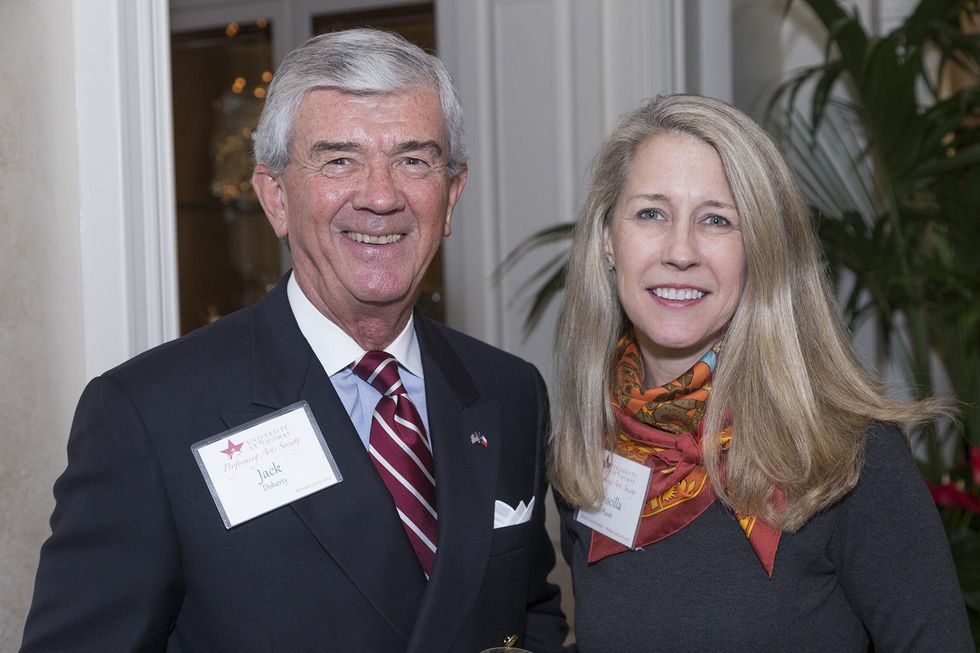 Jack Doherty and Priscilla Plumb at the UST Houston Performing Arts Event November 2014