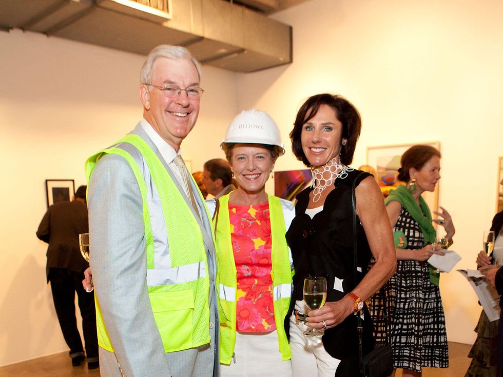 Jack Pendergrast, from left, Laura Bellows and Heidi Gerger at the Glassell School benefit and auction May 2014