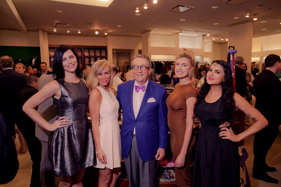 Jacki Levett-Prinsep, from left, Heidi Hite, Dick Hite, Kathelyn Geiger and Tabina Hafbeez at the Norton Ditto ArtFest April 2015