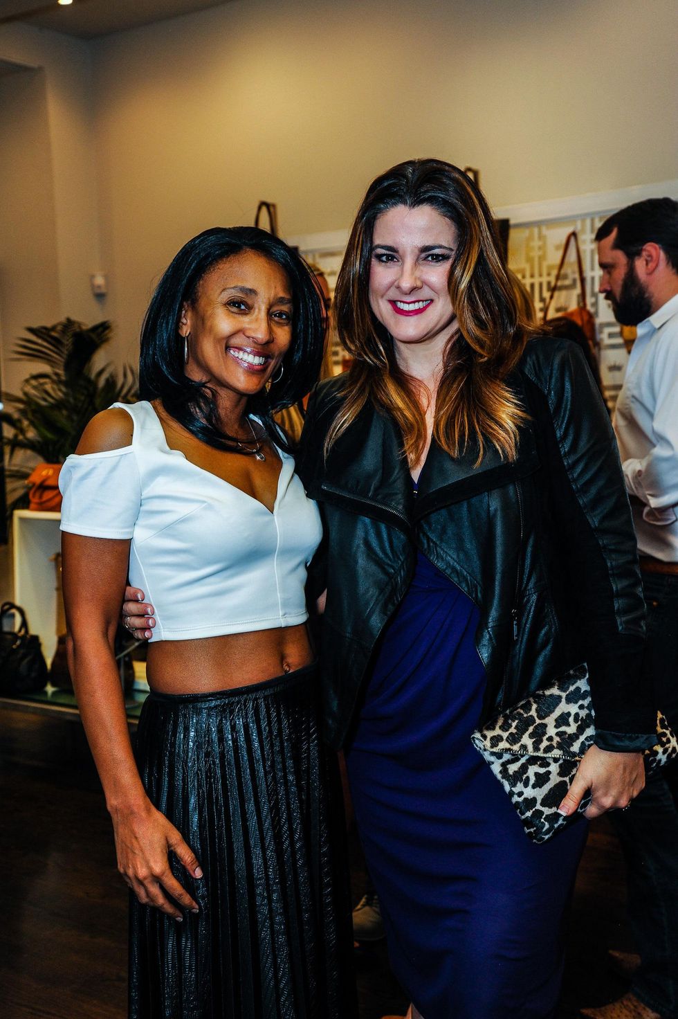 Jackie Fair, left, and Elaine Turner at Elaine's Big Life premier party at Elaine Turner November 2014