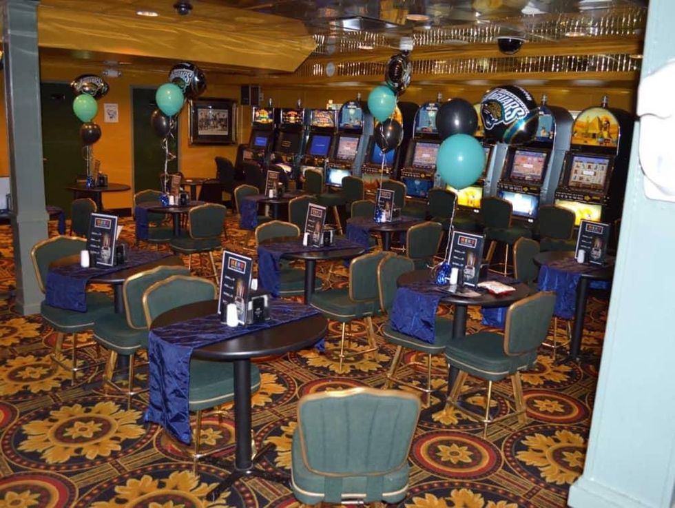 Jacks or Better gambling boat interior casino