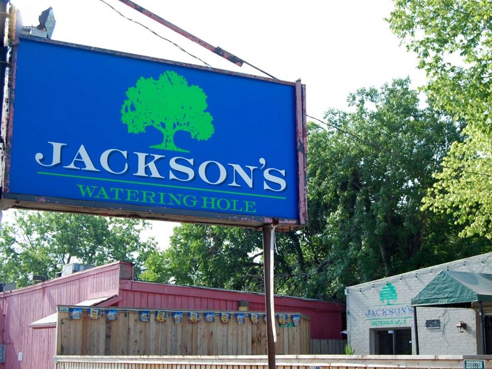 Jackson's Watering Hole sign Houston