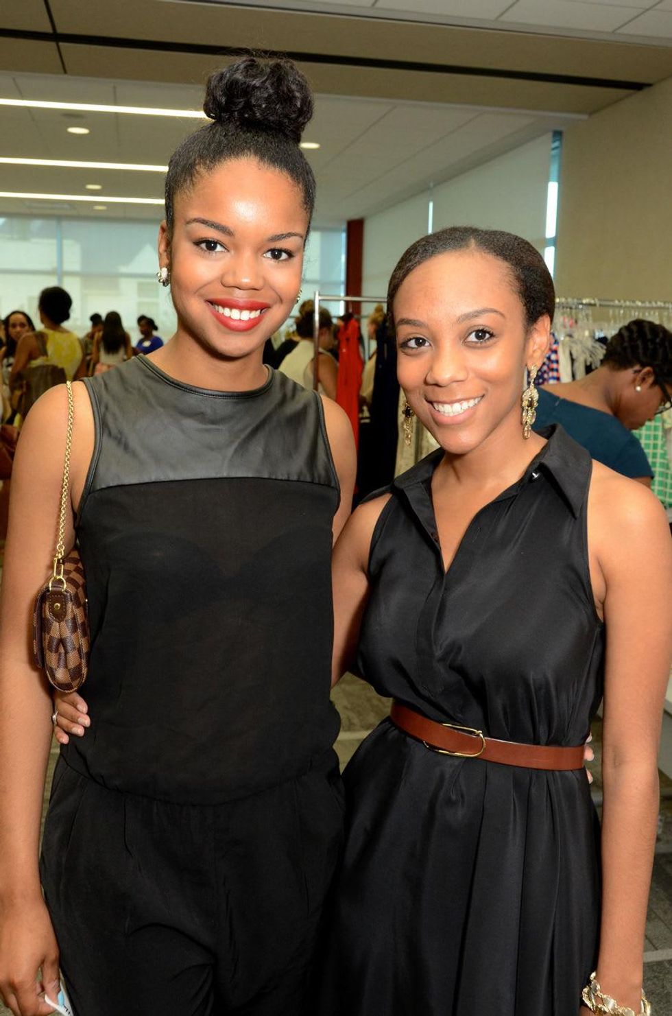 Jailyn Marcel, left, and Jasmine Grindle at WOW\u2019s Membership Drive June 2014