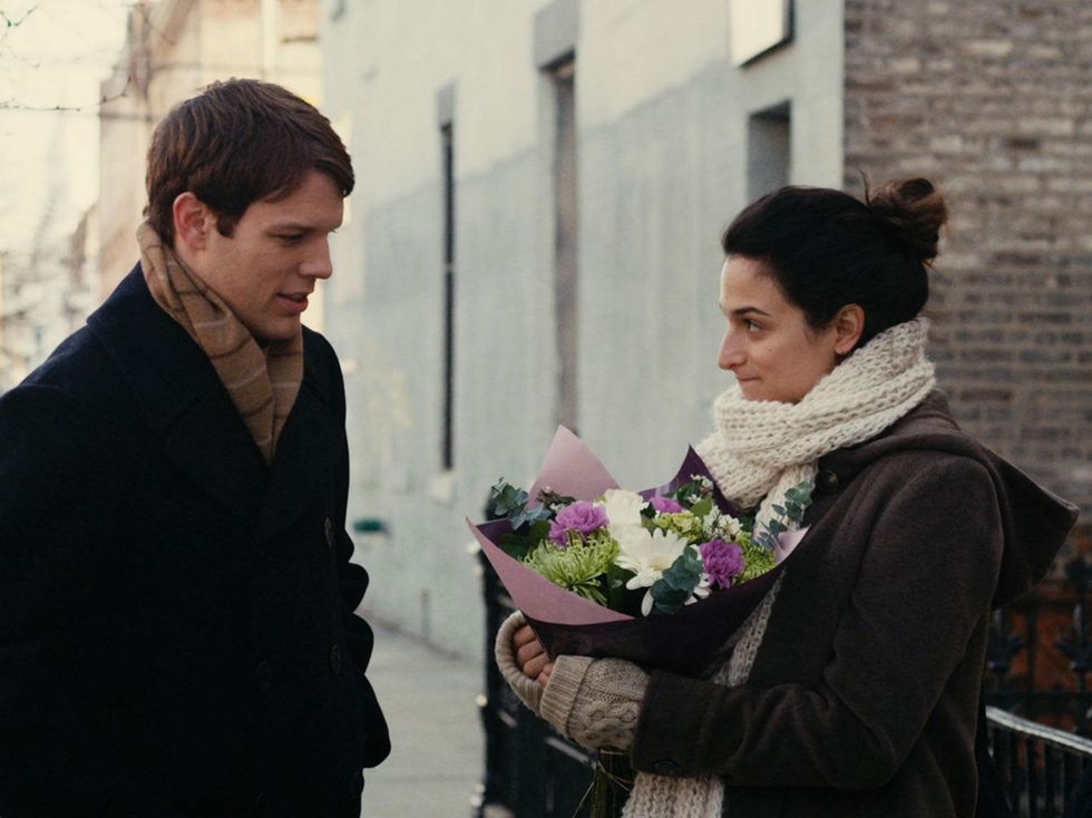 Jake Lacy and Jenny Slate in Obvious Child