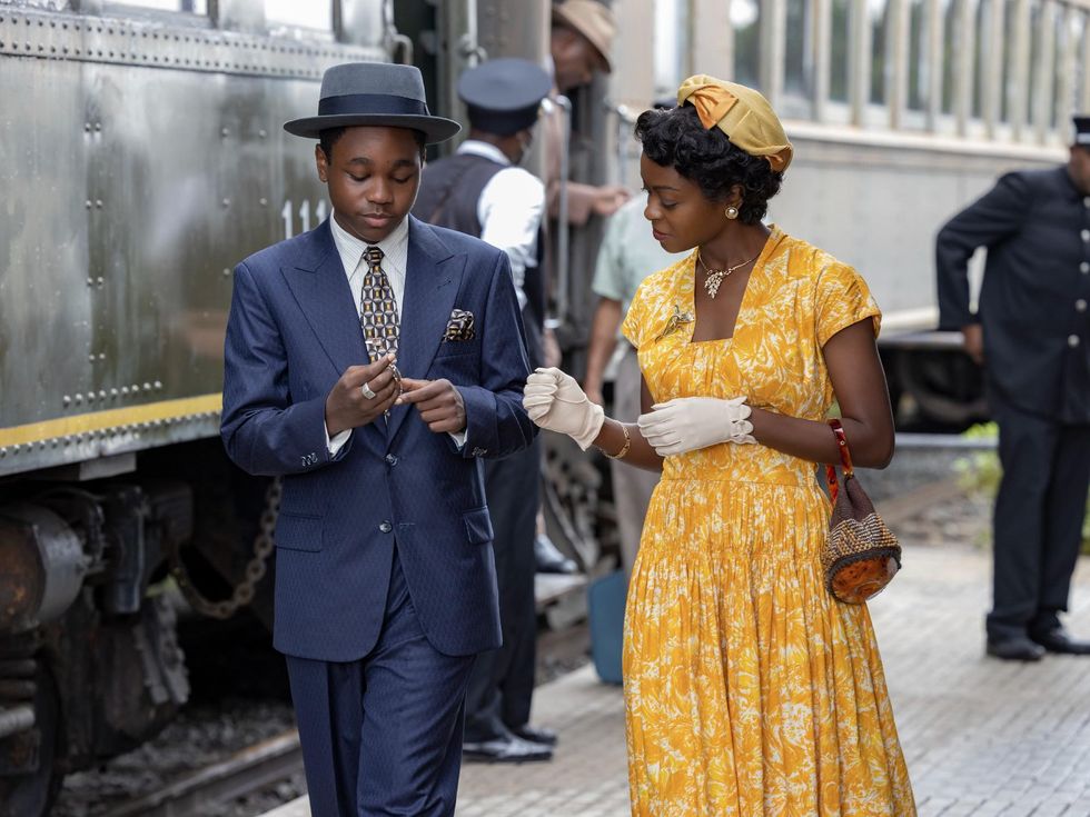 Jalyn Hall and Danielle Deadwyler in Till