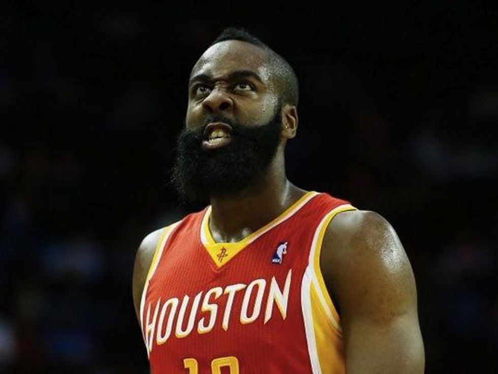 James Harden upset