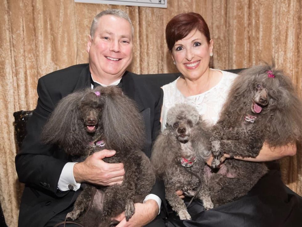 James & Sara Parr with Dixie, Lola & Bridget /CAP Gala