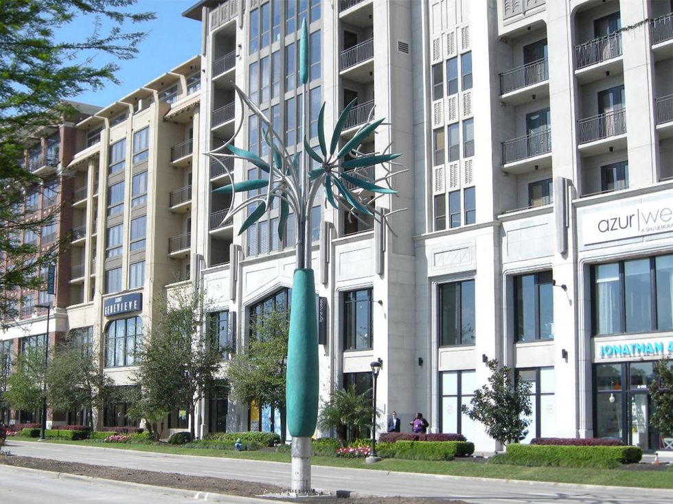 James Surls Surls on Kirby Tree with Three Flowers April 2014