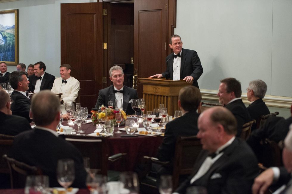 Jamey Rootes speaking at the Alley Theatre Wild Things Dinner October 2014