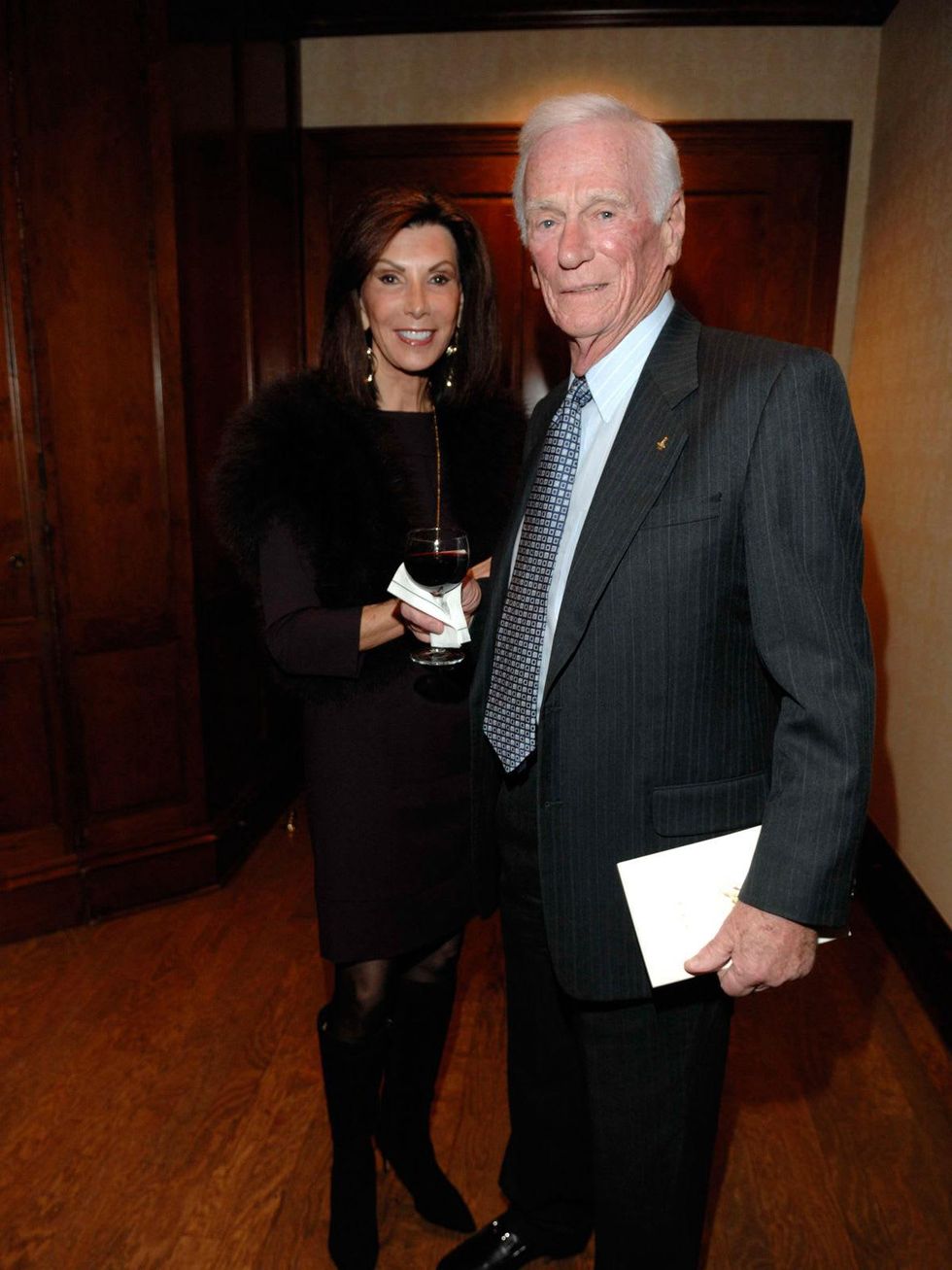 Jan and Gene Cernan at the George Bush Presidential Library Foundation dinner December 2013