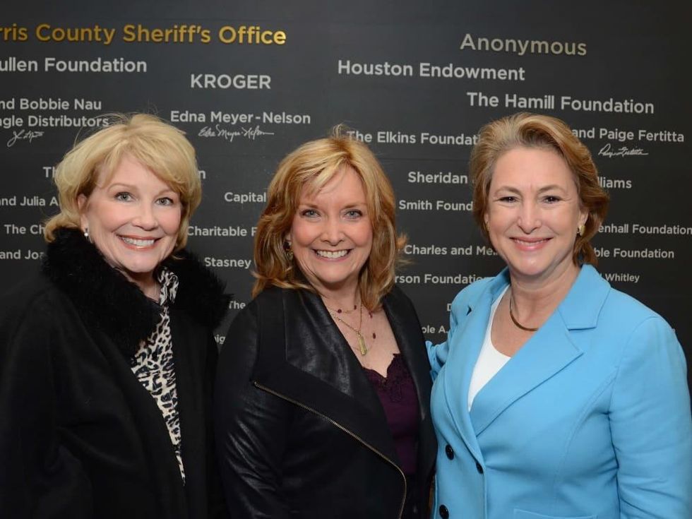Jan Carson, Shara Fryer, Kim Ogg at Crime Stoppers Building dedication