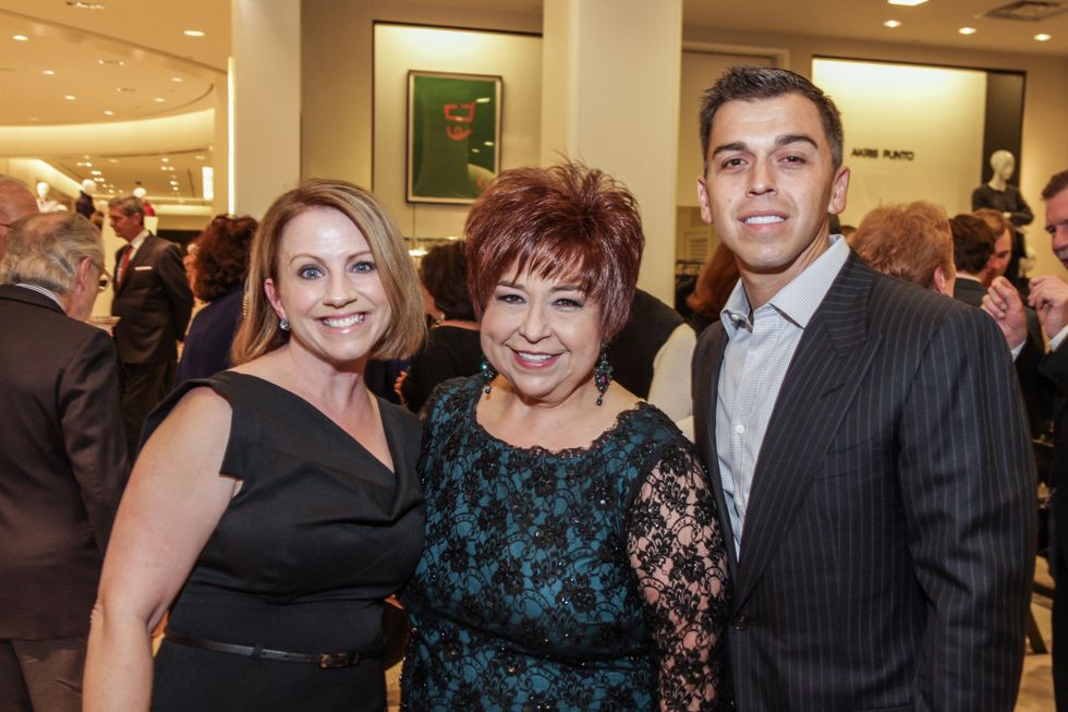Jan Mendenhall, from left, Trini Mendenhall and Oniel Mendenhall at the Women of Distinction announcement party October 2014