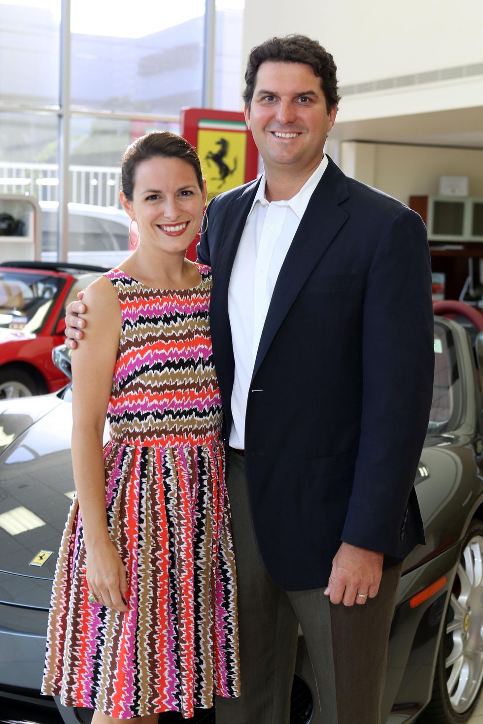 Jana and Josh Hopkins at the Joints in Action at Ferrari of Houston June 2014