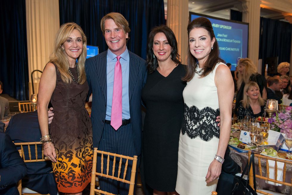 Jana Arnoldy, from left, George Lancaster, Alicia Smith and Karen Payne at the Legacy Luncheon September 2014