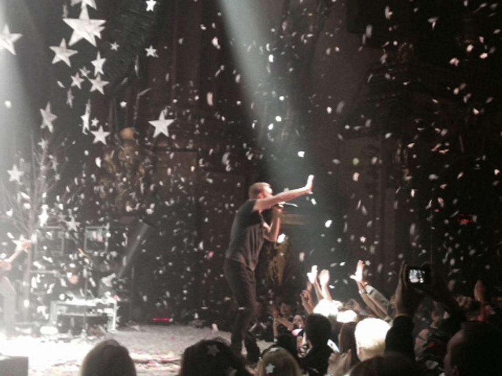 Jane Howze Cold Play concert in New York May 2014 singer Chris Martin