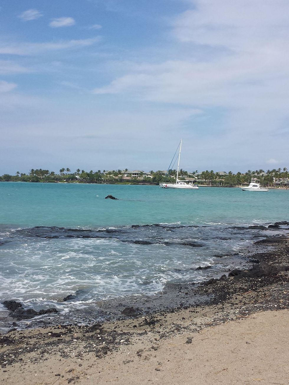 Jane Howze Postcard from the Big Island Hawaii December 2013 ships boats