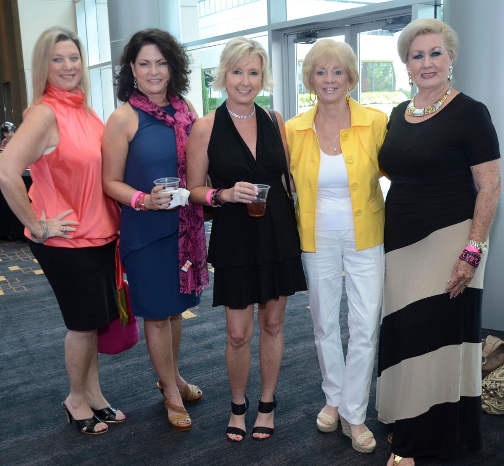 Janet Morgan, Linda Bills, Kim Friedman, Janine Morrell and Sandra Thiem at Komen luncheon featuring Joan Rivers June 2014