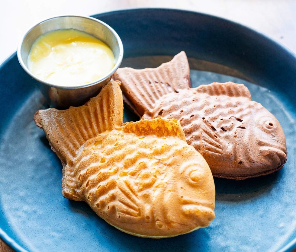 Japanese Taiyaki Fish-Shaped Waffles Traveler's Cart Brunch