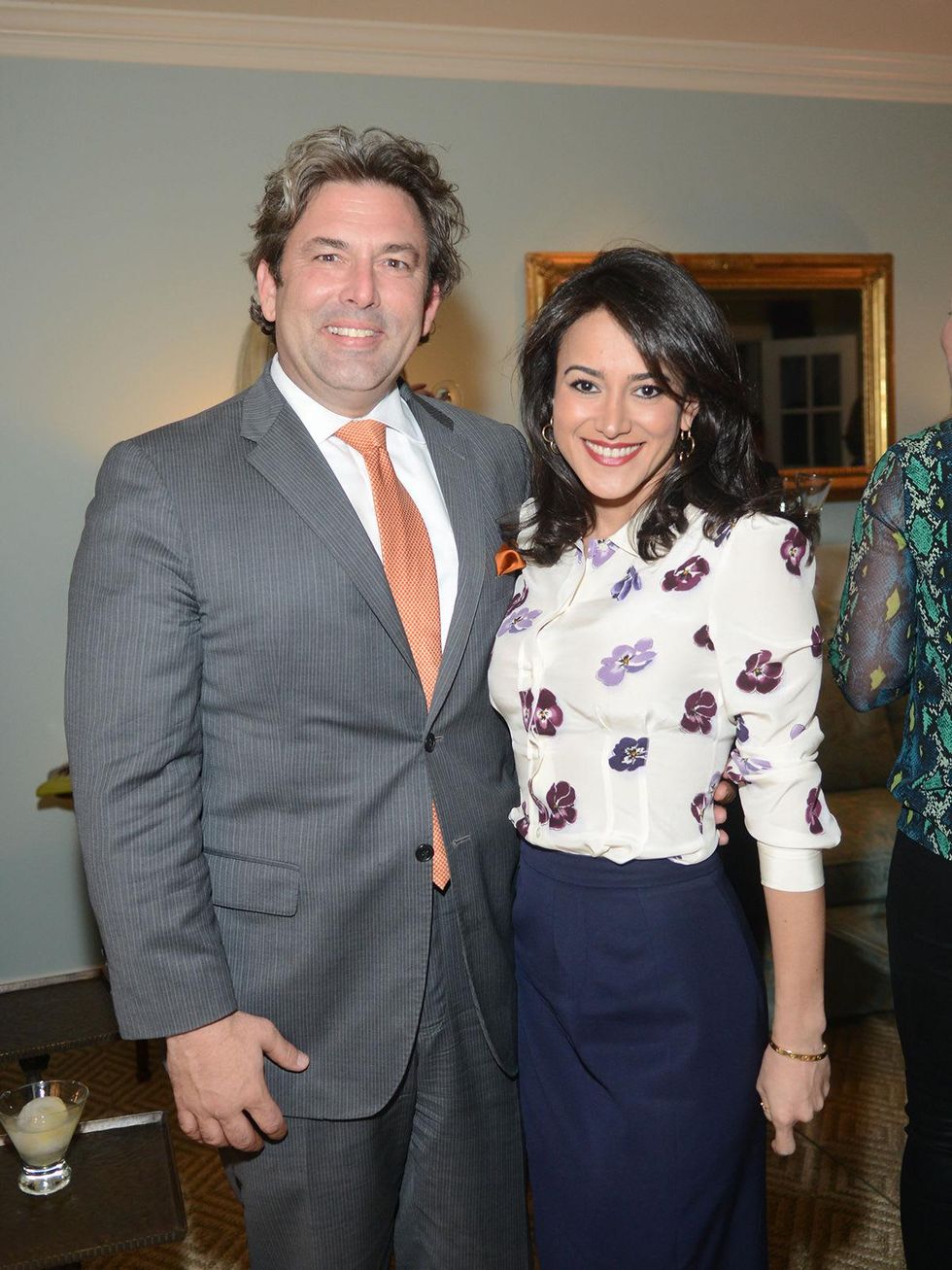 Jared Lang and Maryam Afshari at the JDRF gala kick-off party January 2014