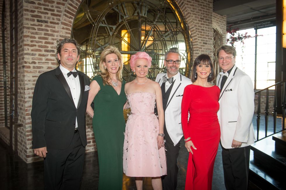 Jared Lang, from left, Mauri Oliver, Vivian Wise, Michael Pearce, Sandra Porter and Matt Burrus at the Stages Repertory Theatre Gala April 2015 FULTON