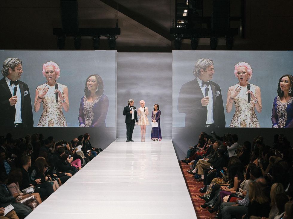 Jared Lang, Vivian Wise and Lily Jang on opening night of Fashion Houston Sept. 2014