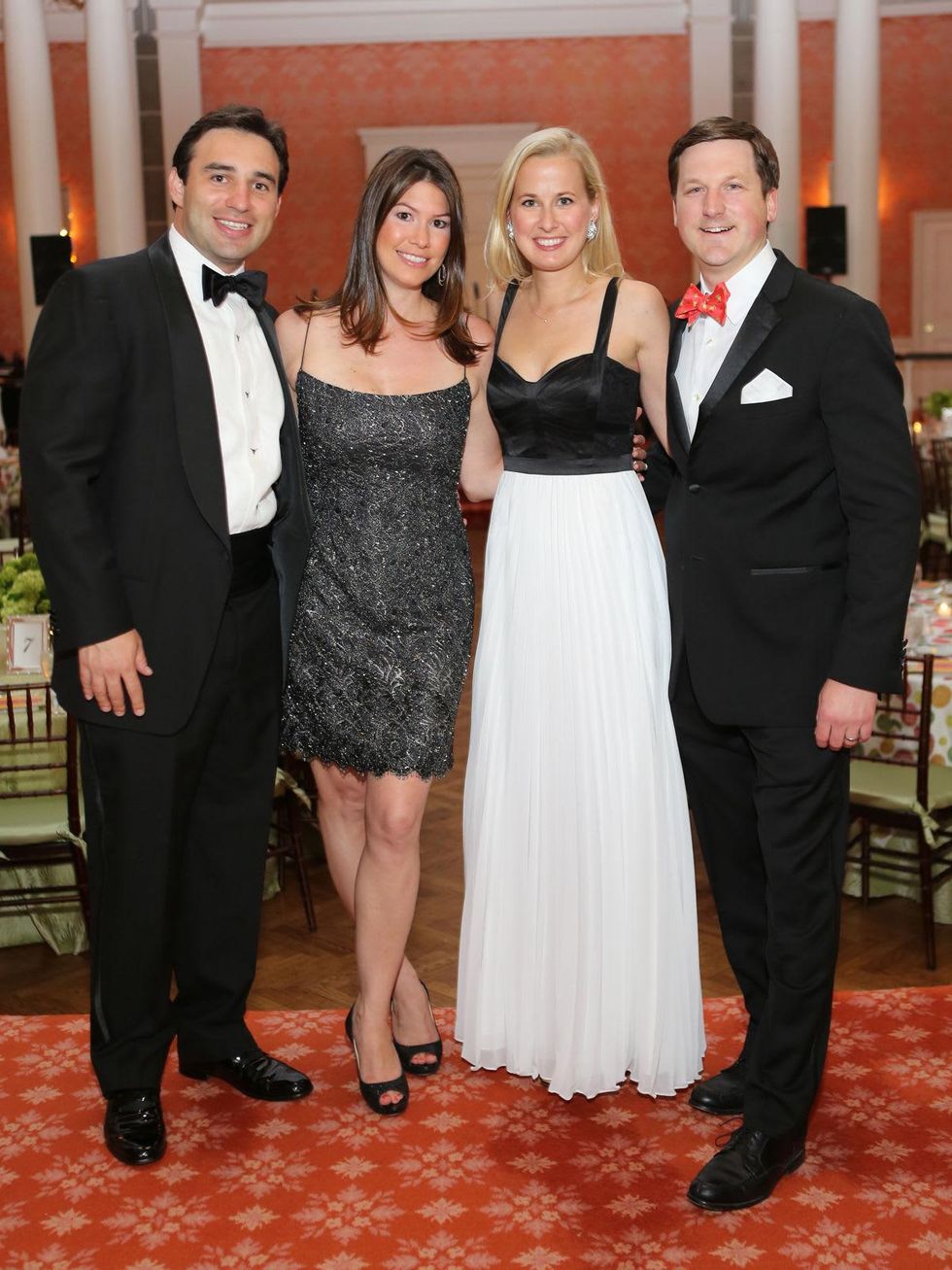 Jason and Kristin Kaminsky, from left, and Meg and Preston Kamin at the CancerForward Gala May 2014