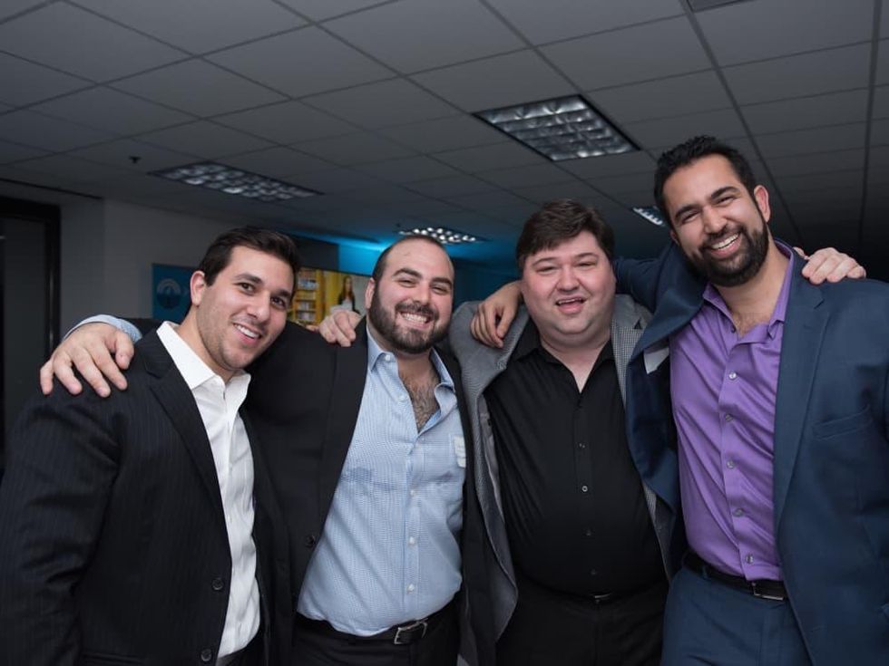 Jason Goldstein, Shawn Golan (YAD Legacy Event Co-Chair), Ziggy Gruber (Event Emcee), Josh Benporat (YAD Legacy Event Host Committee Member)