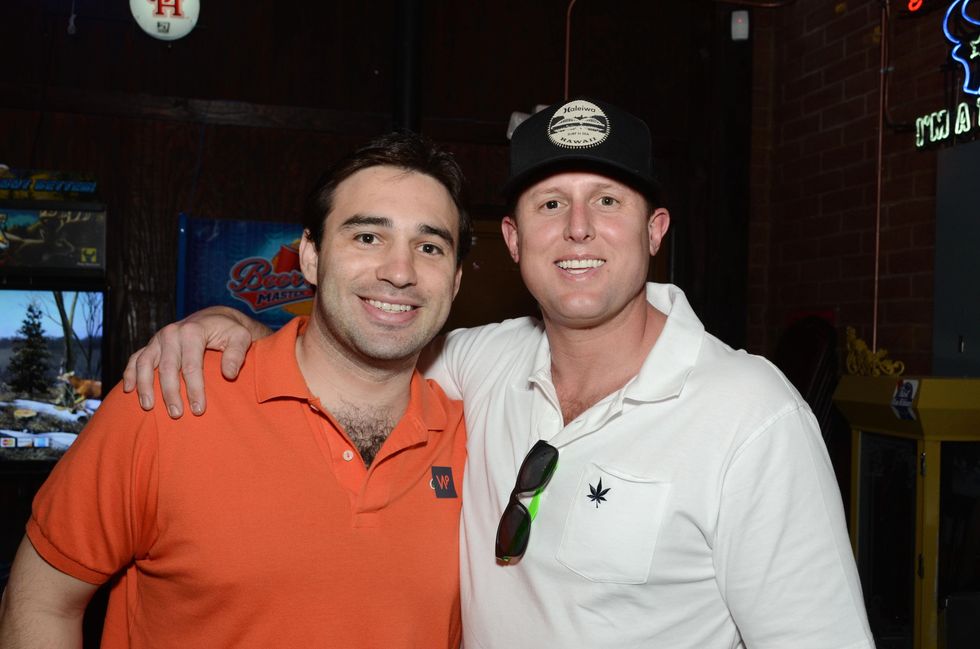 Jason Kaminsky, left, and Mark Thiessen at the Women of Wardrobe Spring Fling March 2014
