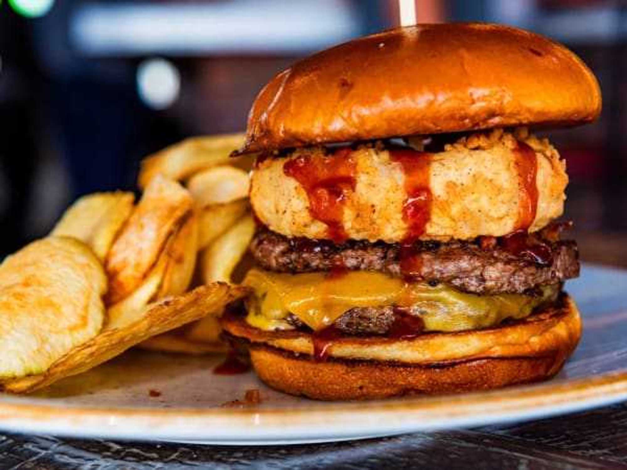 Jax on the Tracks burger