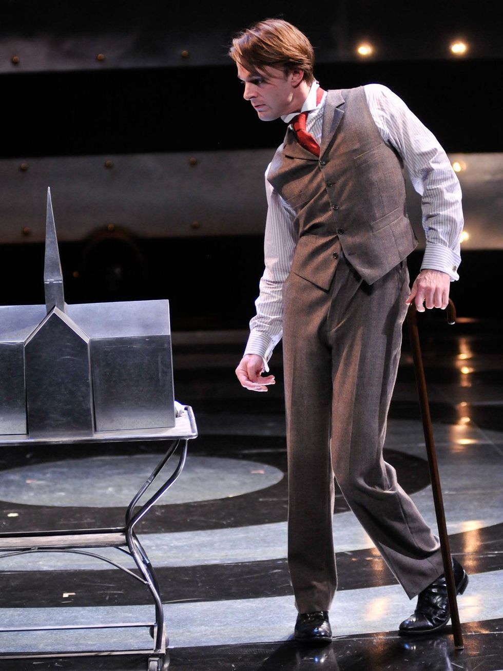 Jay Sullivan as Merrick in the Alley Theatre\u2019s production of The Elephant Man