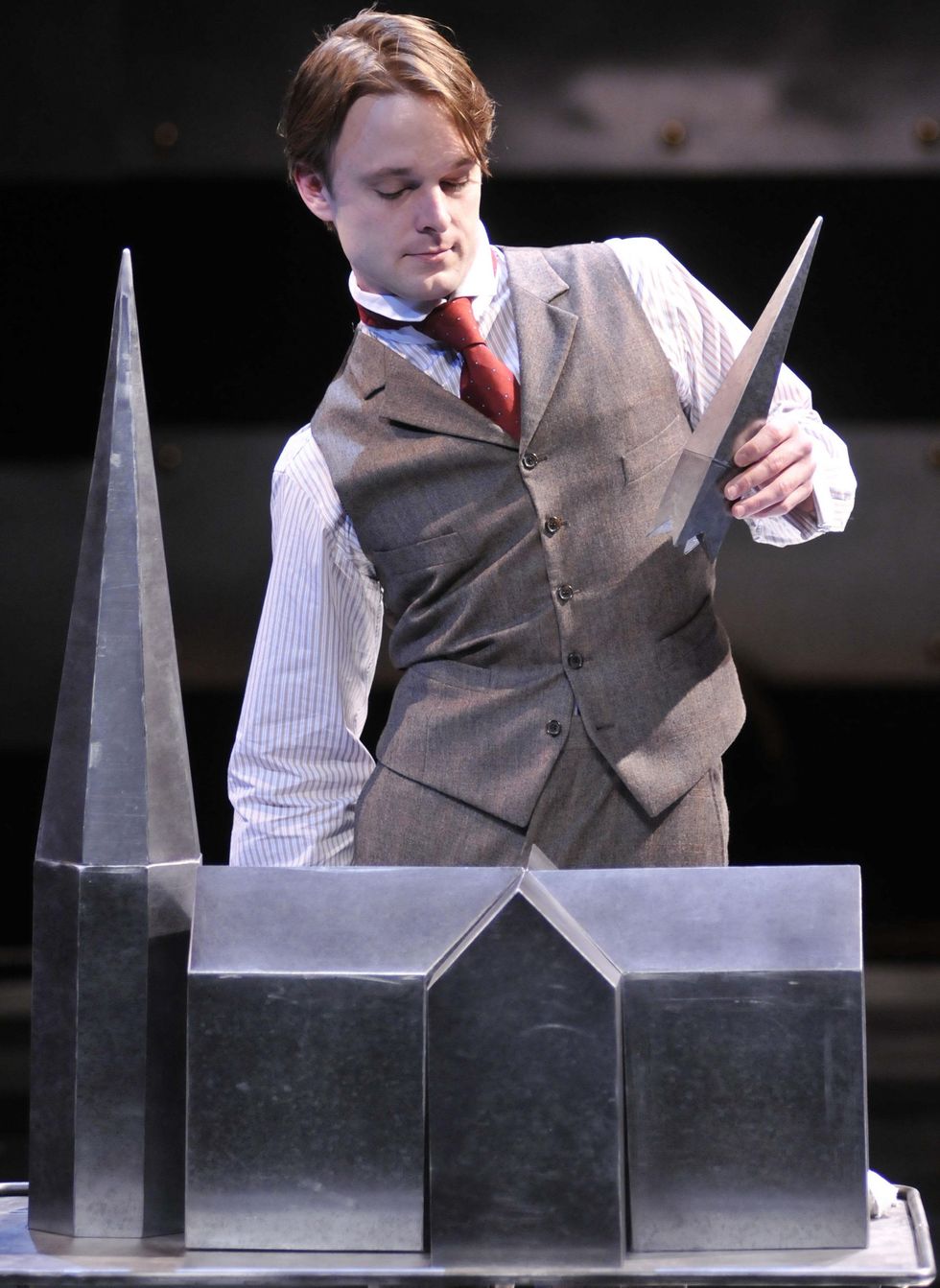 Jay Sullivan as Merrick in the Alley Theatre\u2019s production of The Elephant Man.