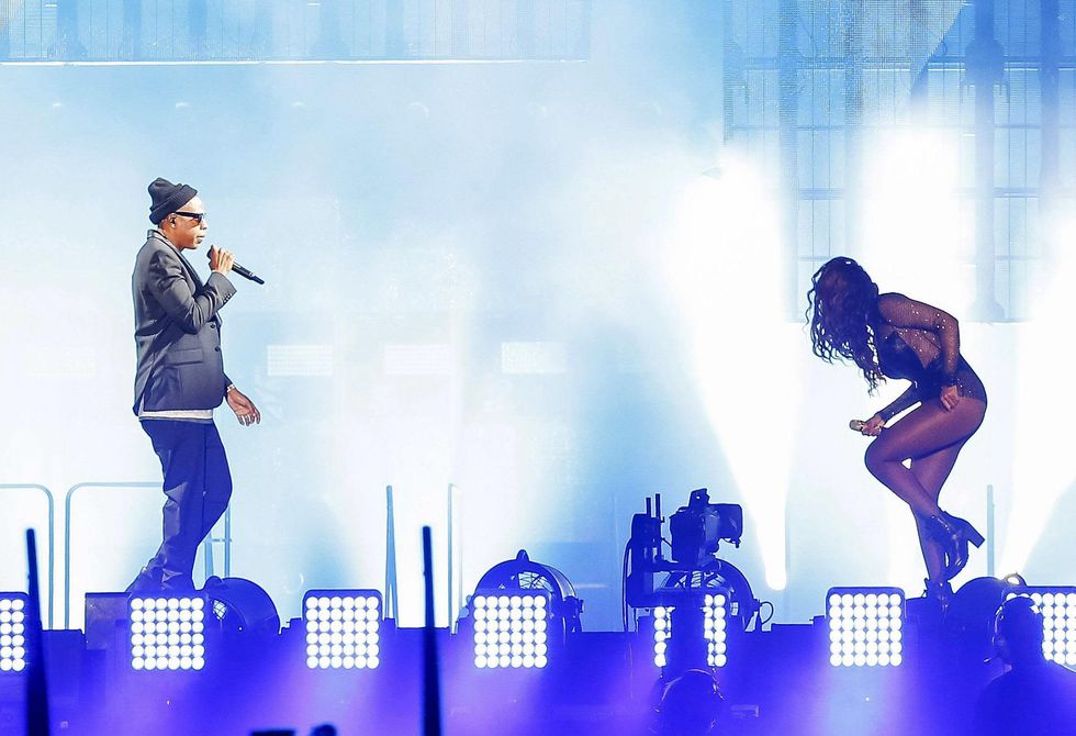 Jay Z and Beyonce at Minute Maid Park June 2014