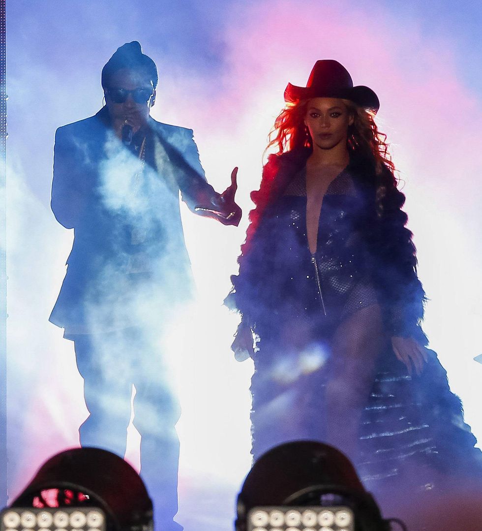Jay Z and Beyonce at Minute Maid Park June 2014