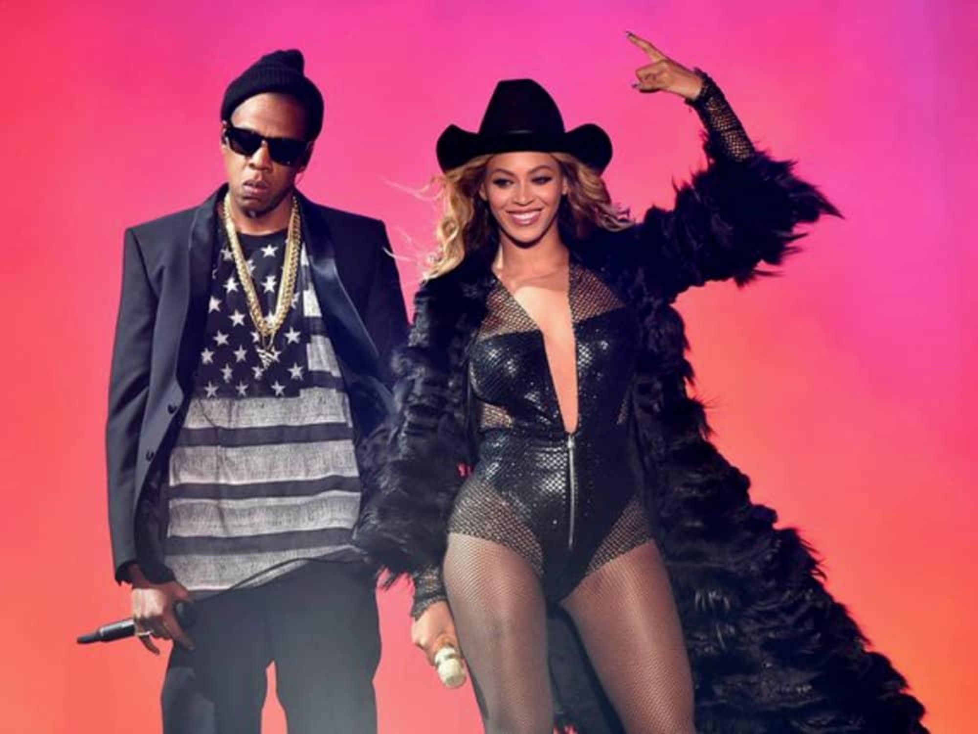 Jay Z and Beyonce at Minute Maid Park June 2014