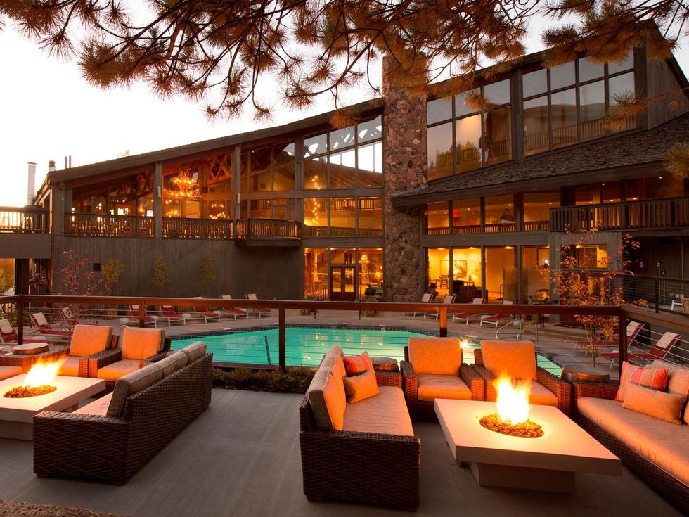 Jayme Jackson Hole and the resort Snow King December 2013 Poolside Firepits