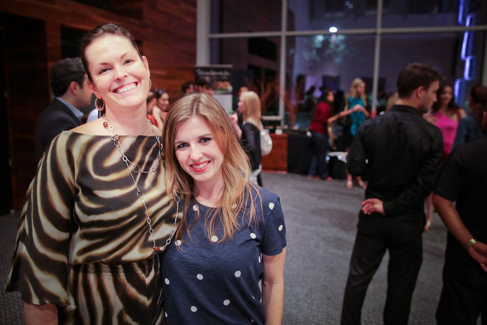 Jayne Spurgeon, left, and Lori Lang at the Houston Ballet Center for Dance's Ballet and Bubbles October 2013
