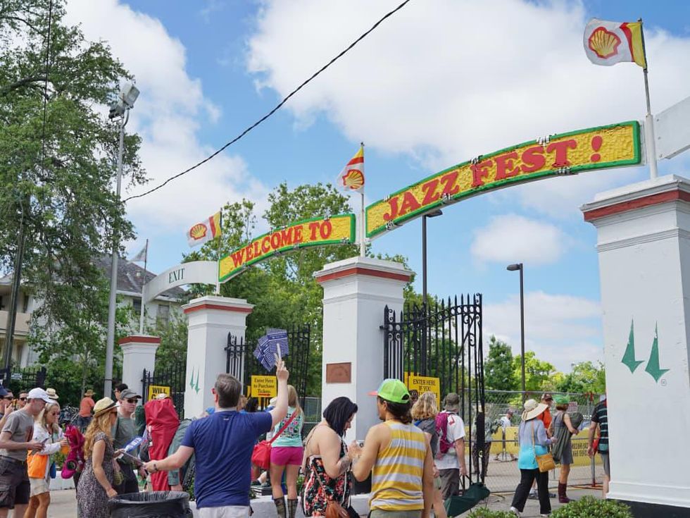 Jazz Fest in New Orleans entrance