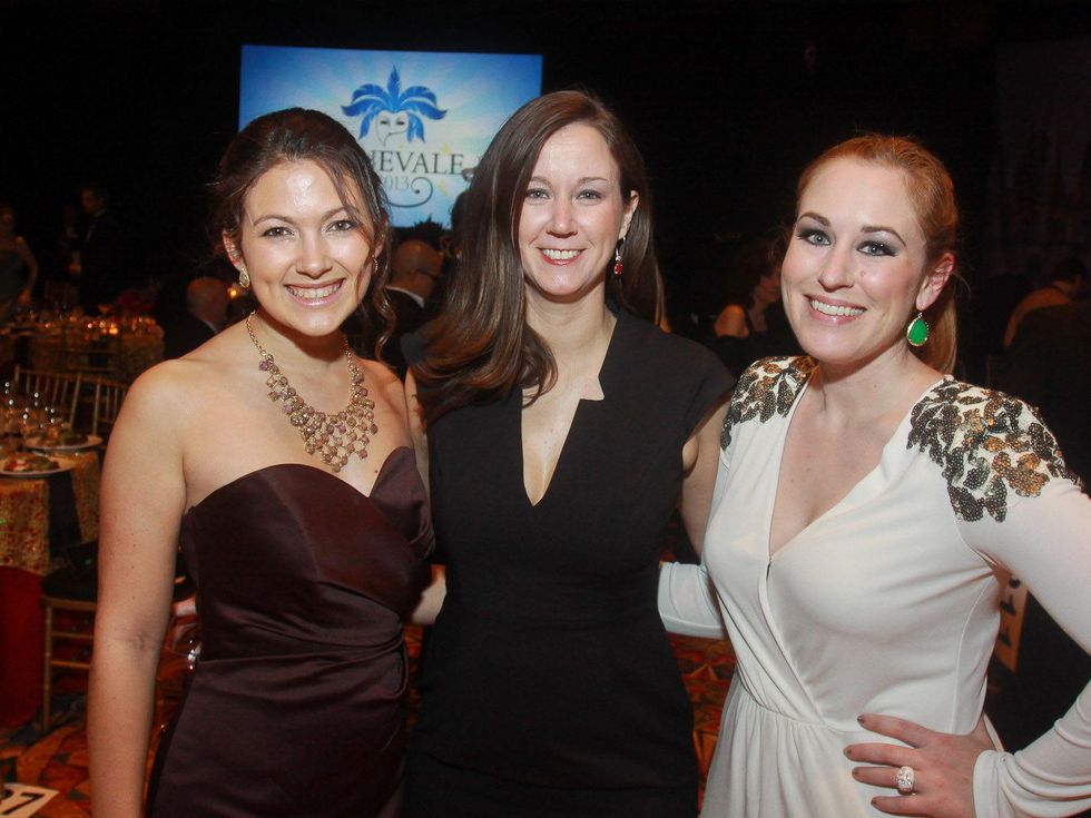 JDRF gala, March 2013, Ashley Hymel, from left, Kathleen Weir and Lindsay Hagans