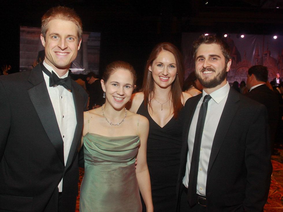 JDRF gala, March 2013, Bradley Naylor and Elizabeth Naylor, from left, with Kate Gose and Matt Naylor