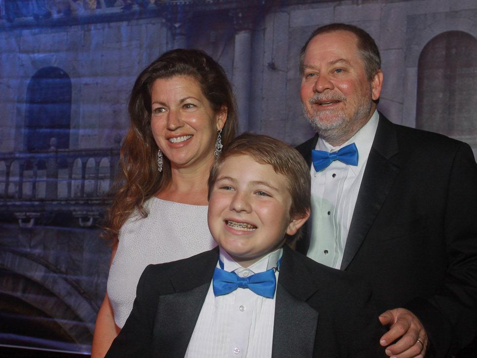 JDRF gala, March 2013, Rebecca and John Hlavinka, with their son Walter, 11