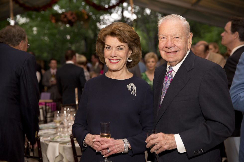 Jeanie Kilroy Wilson and Wally Wilson at the Bayou Bend Garden Party March 2015