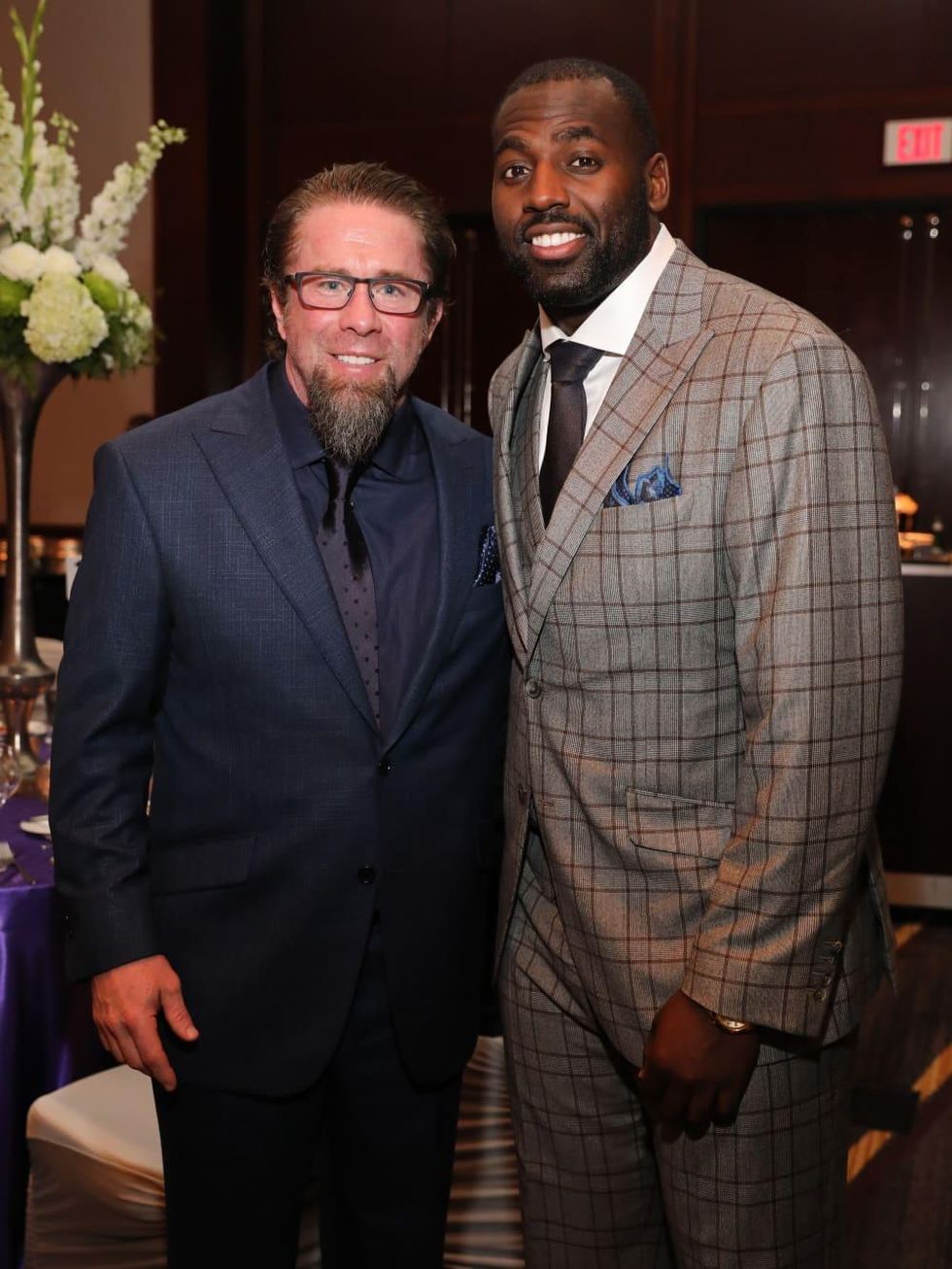 Jeff Bagwell and Whitney Mercilus at Festari Gala